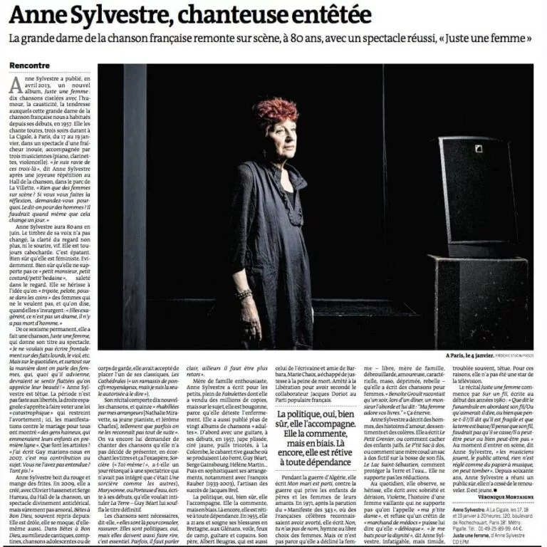 LE MONDE 17 JANVIER 2014