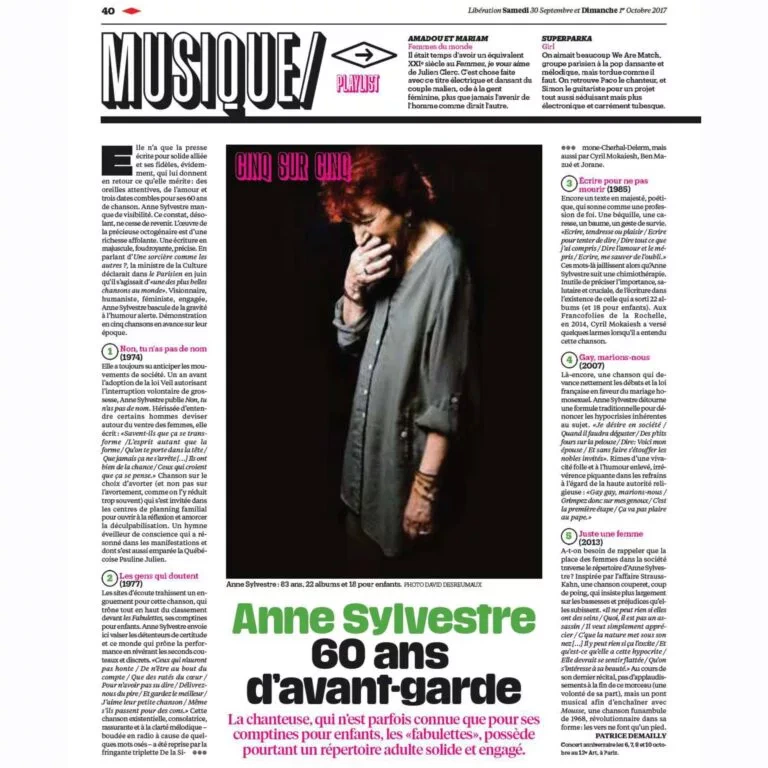 Libération Septembre 2017